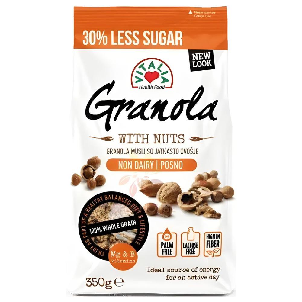 [712895] Granola Noisettes Sucre Réduit Vitalia 350G