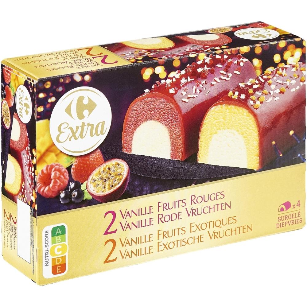 [224359] Bûchettes Fruits Rouges Exotiques Carrefour 4 pièces 125ml