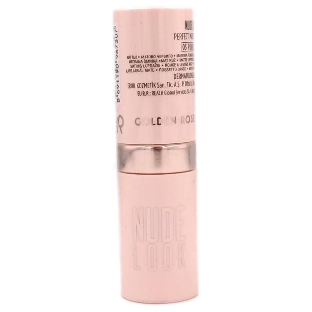 Rouge à Lèvres Nude Look Perfect Matte Golden Rose N°03 1 unité