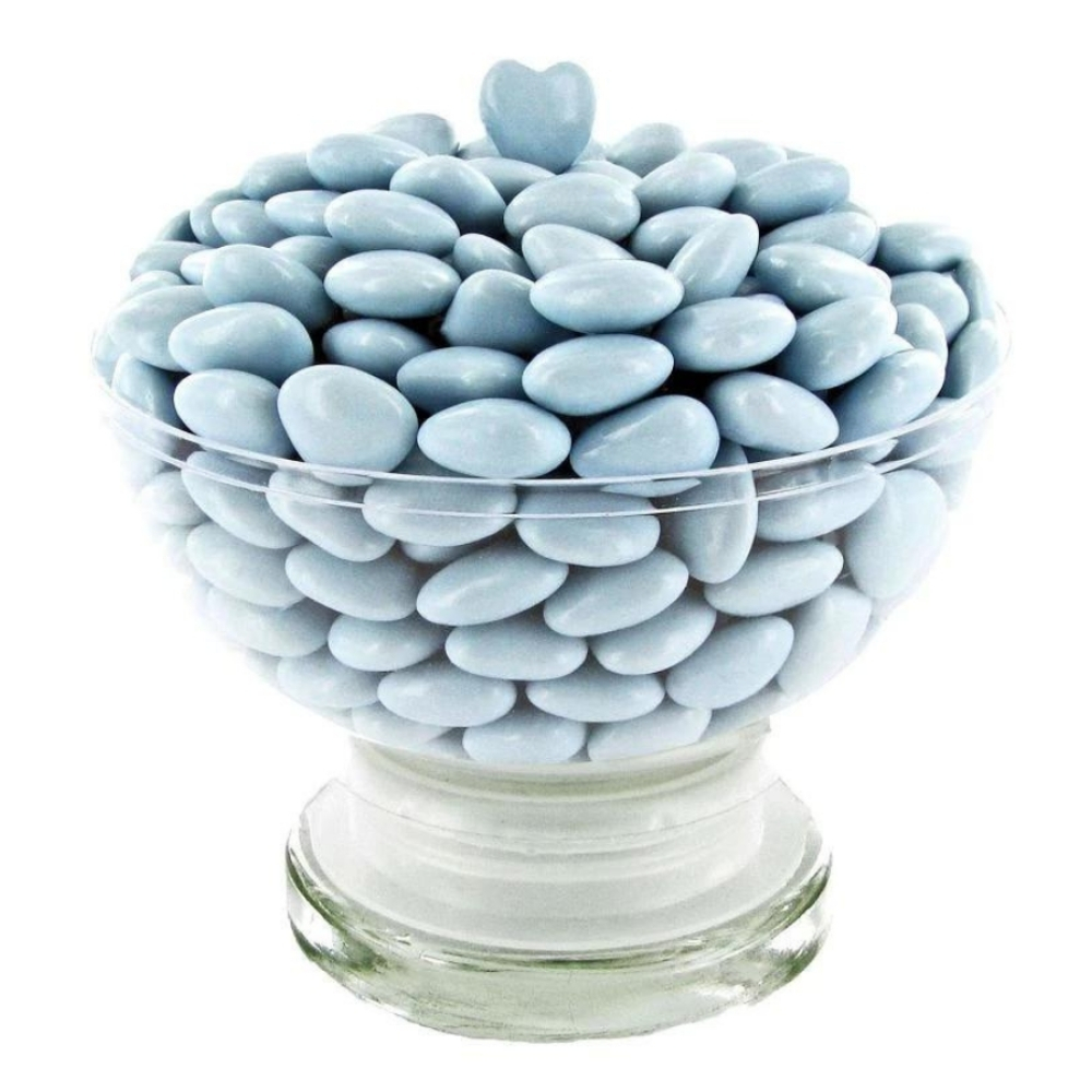 [542662] Dragées Coeur Chocolat Bleu 200g