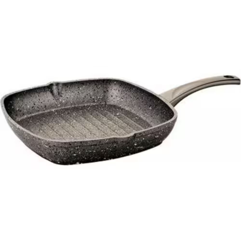 Poêle à Griller Carrée en Granit Gris OMS 28×28cm