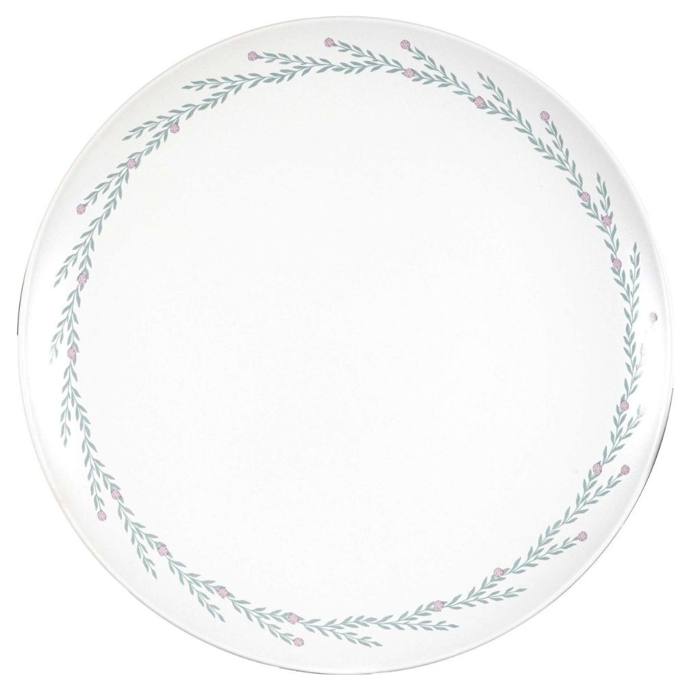 [730438] Assiette Plate Kasa en Porcelaine Blanche Campestre 27cm