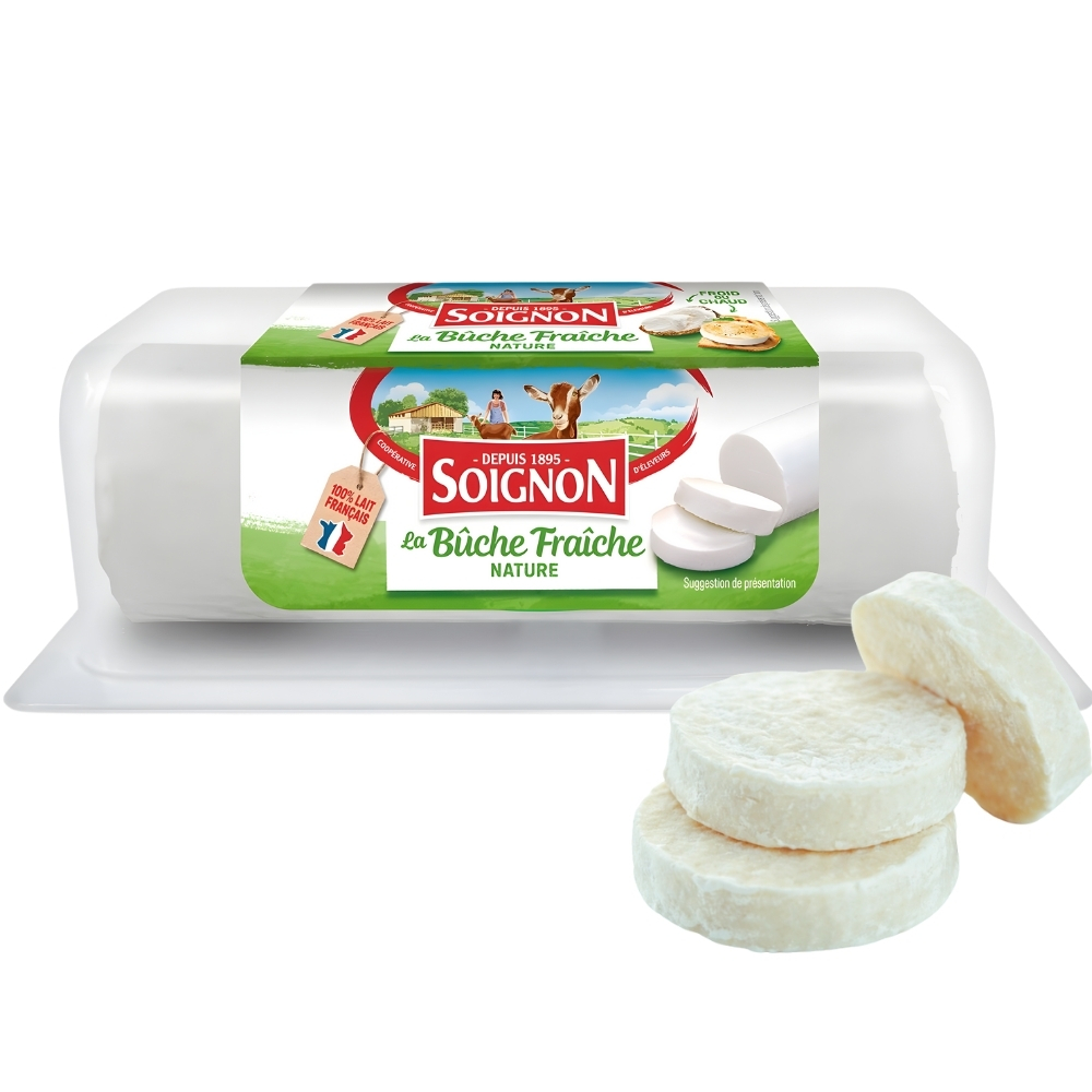 [72612] Bûche de Chèvre Nature Soignon 100g