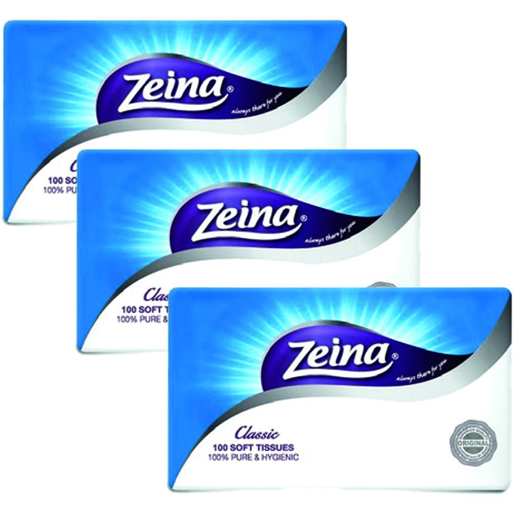 [698999] Pack de Mouchoir 2 Plis Zeina 3 unités 550 Feuilles (3ème à -50%)