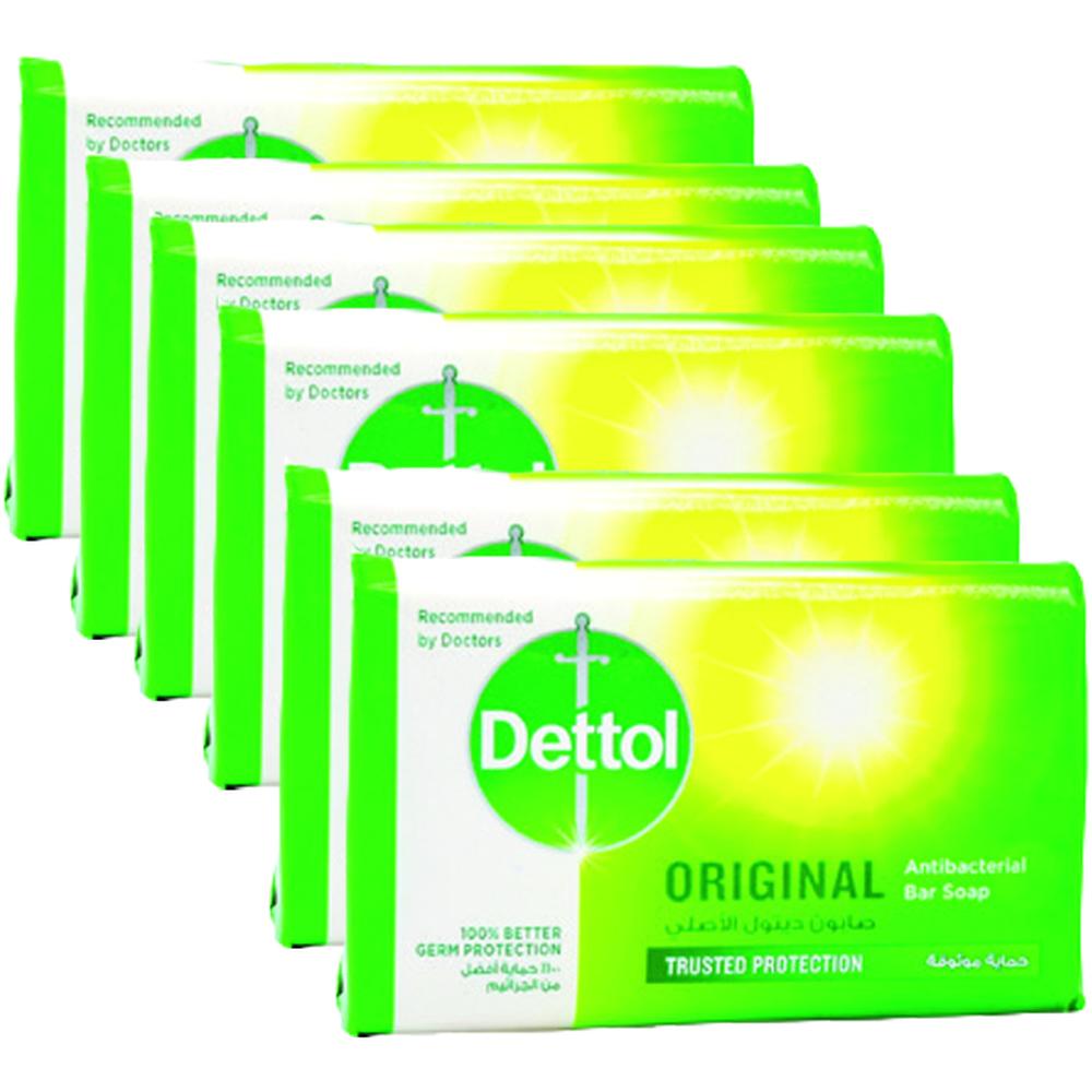 Lot Savon Solide Original Dettol 70g 6 unités 15%