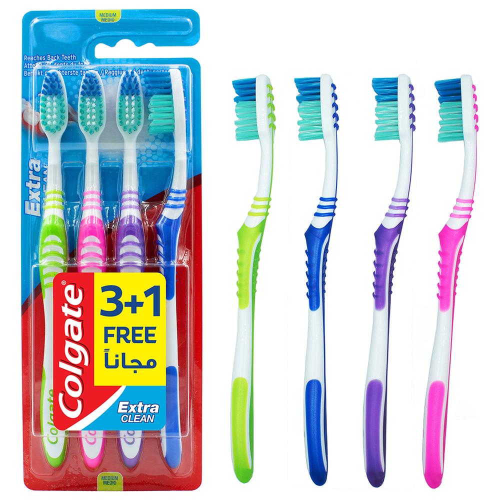 [658028] Brosse à Dents Extra Clean Colgate 4 feuilles.
