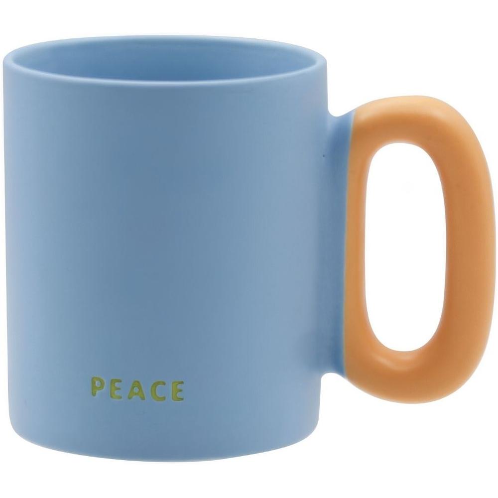 [717043] Mug en Porcelaine Peace Bleu Kasa 34cl