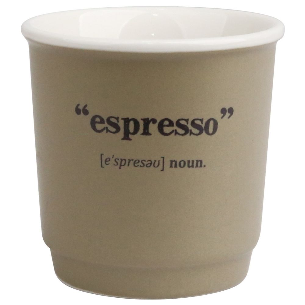 Gobelet Kasa en Porcelaine Taupe Espresso 9cl