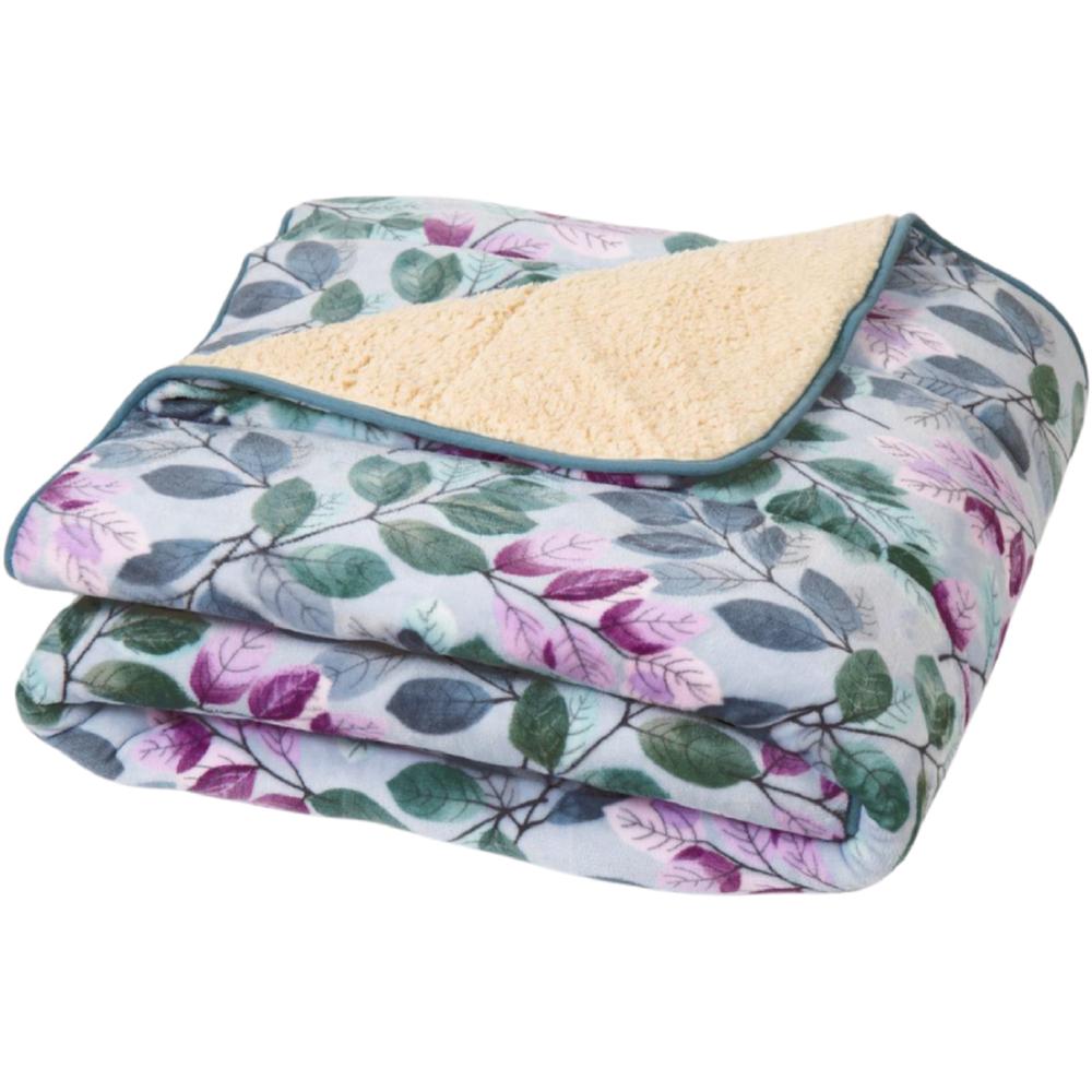 [688759] Couette en Flanelle Mouton Fleur 240x220cm.