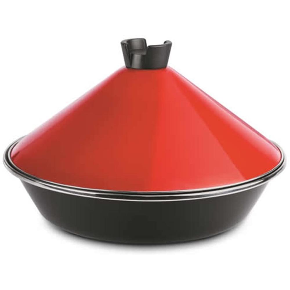 Tajine en Acier Eco Rouge 26cm