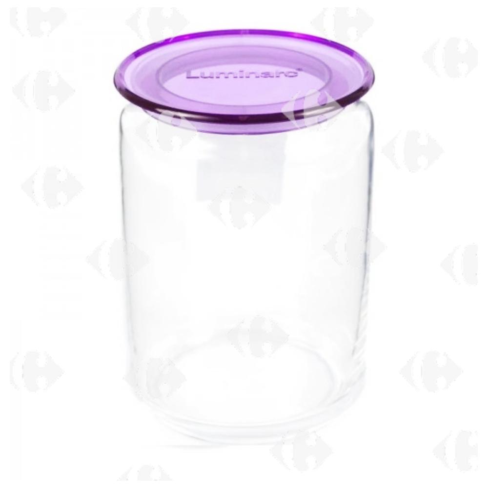 Bocal Hermétique en Verre avec Couvercle Violet Luminarc 0,75L.