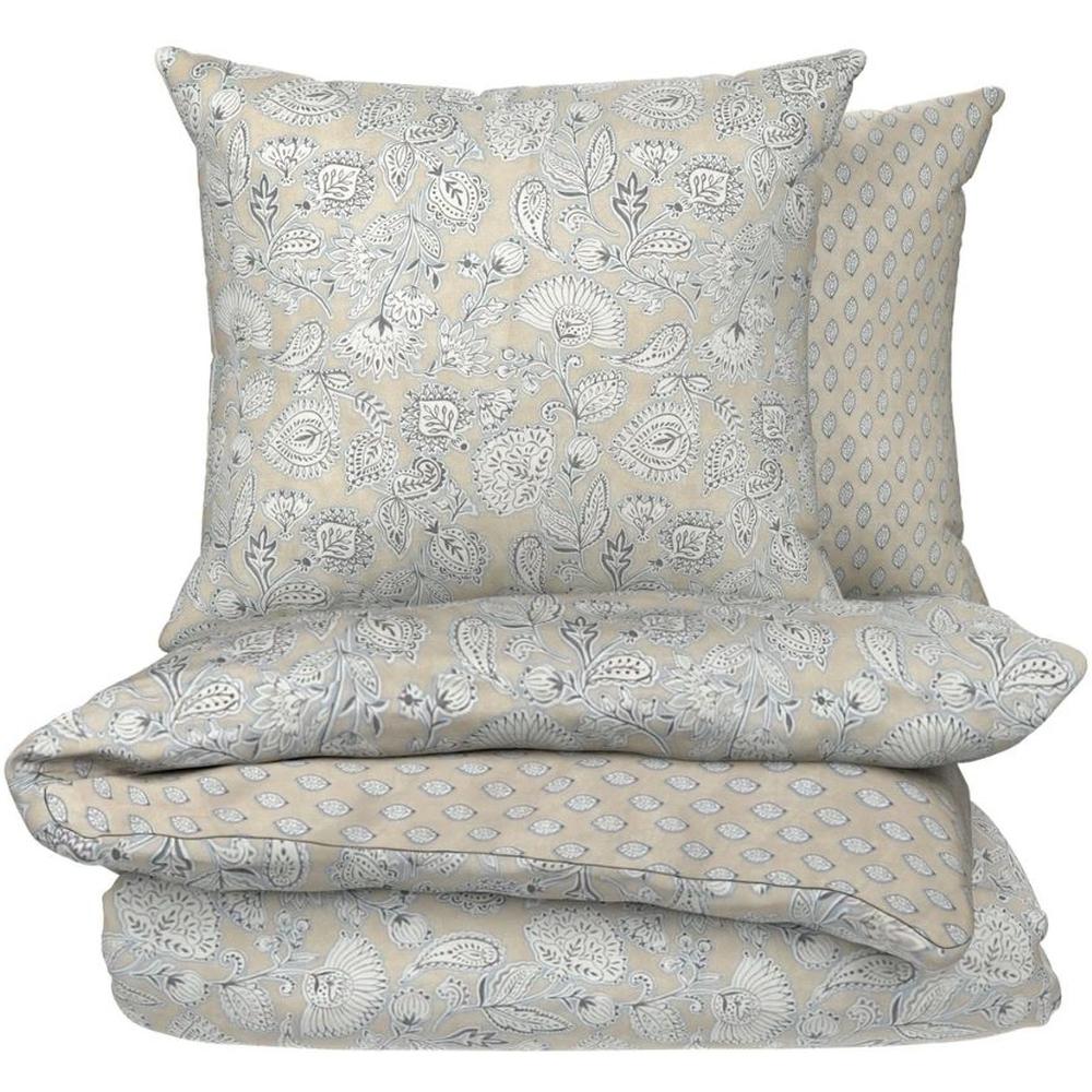 [710609] Housse de Couette Ecru 200x200 cm + 2 Taies d'Oreiller Papercut Tex Home 65x65 cm