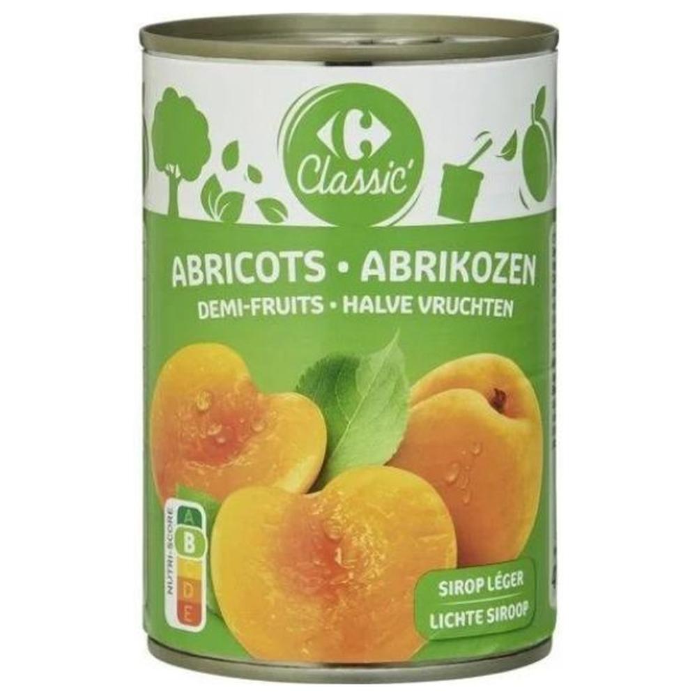 [704676] Fruits au Sirop Demi-Abricots Carrefour Classic 240g