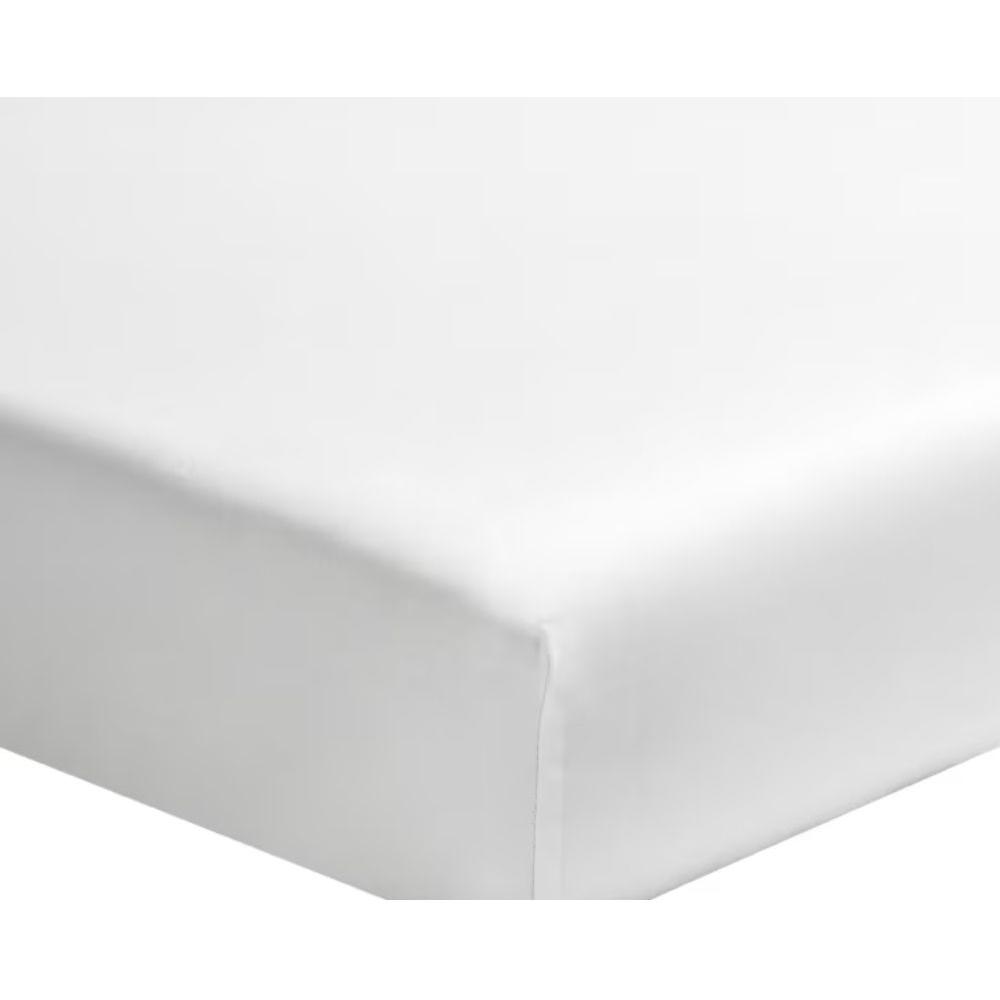 Drap Housse Percal Blanc Tex Home 90x200 cm