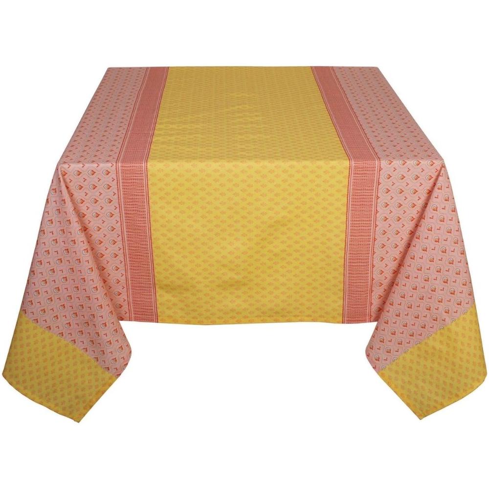 Nappe Jaune Rose Chaud Boho Kasa 150x250cm 