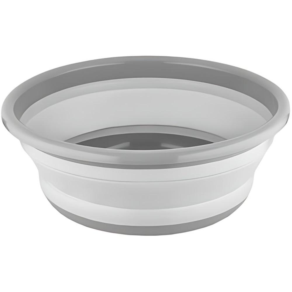 [704543] Vasque Silicone Ronde Pliable Gris 5L