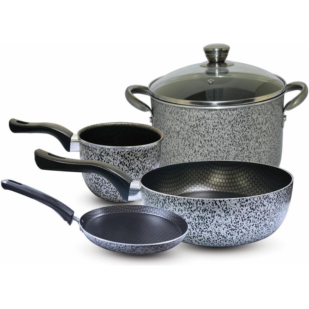 [721771] Set Batterie de Cuisine en Granit 5 pièces