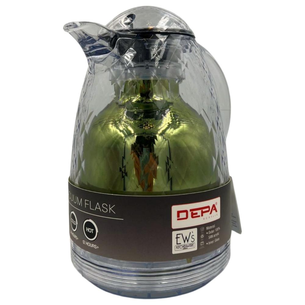 [694292] Bouteille Isotherme Acrylique Vert 1L.