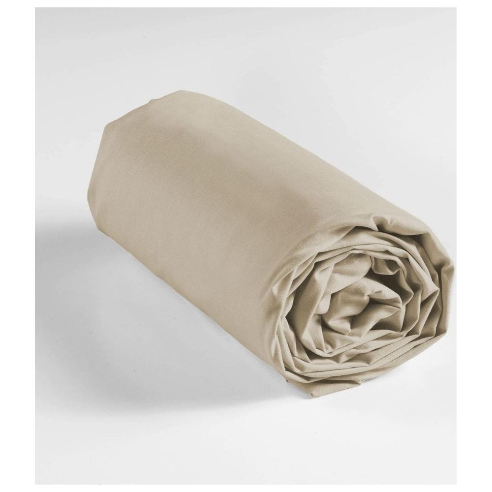 [690366] Drap Housse Jersy Ecru Tex Home 90x200 cm