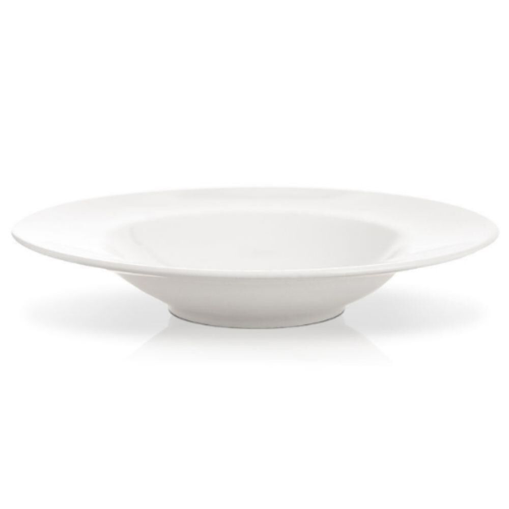 Assiette Creuse Porcelaine Zen Grise 23cm