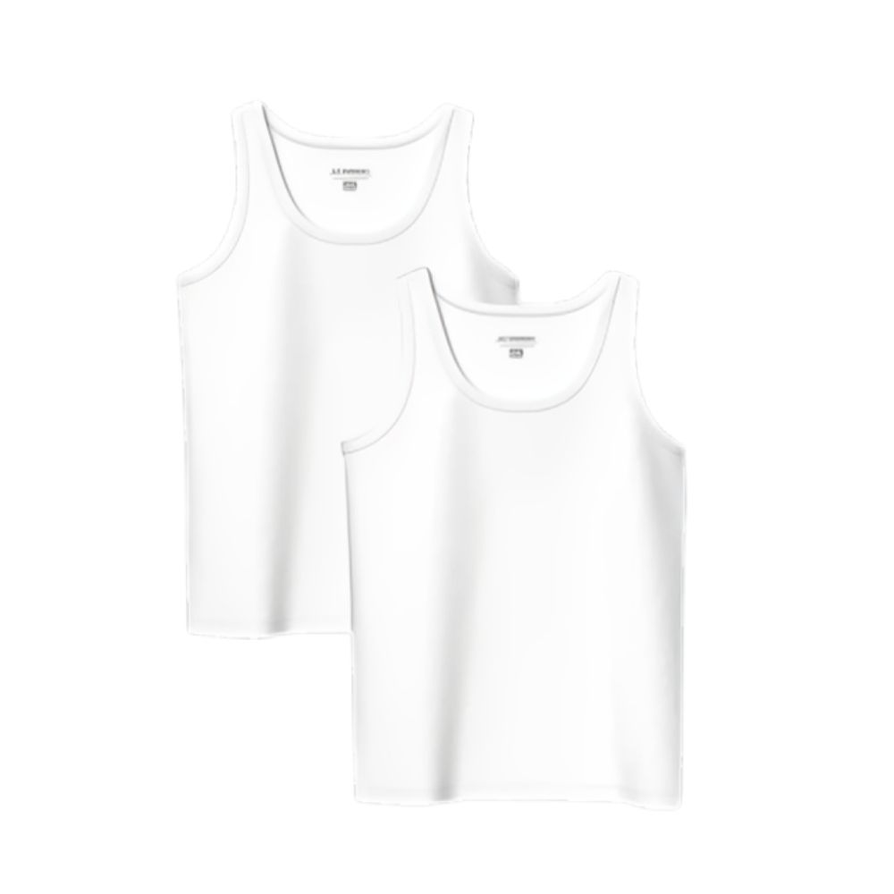 [710386] Lot 2 Débardeurs Homme Blanc