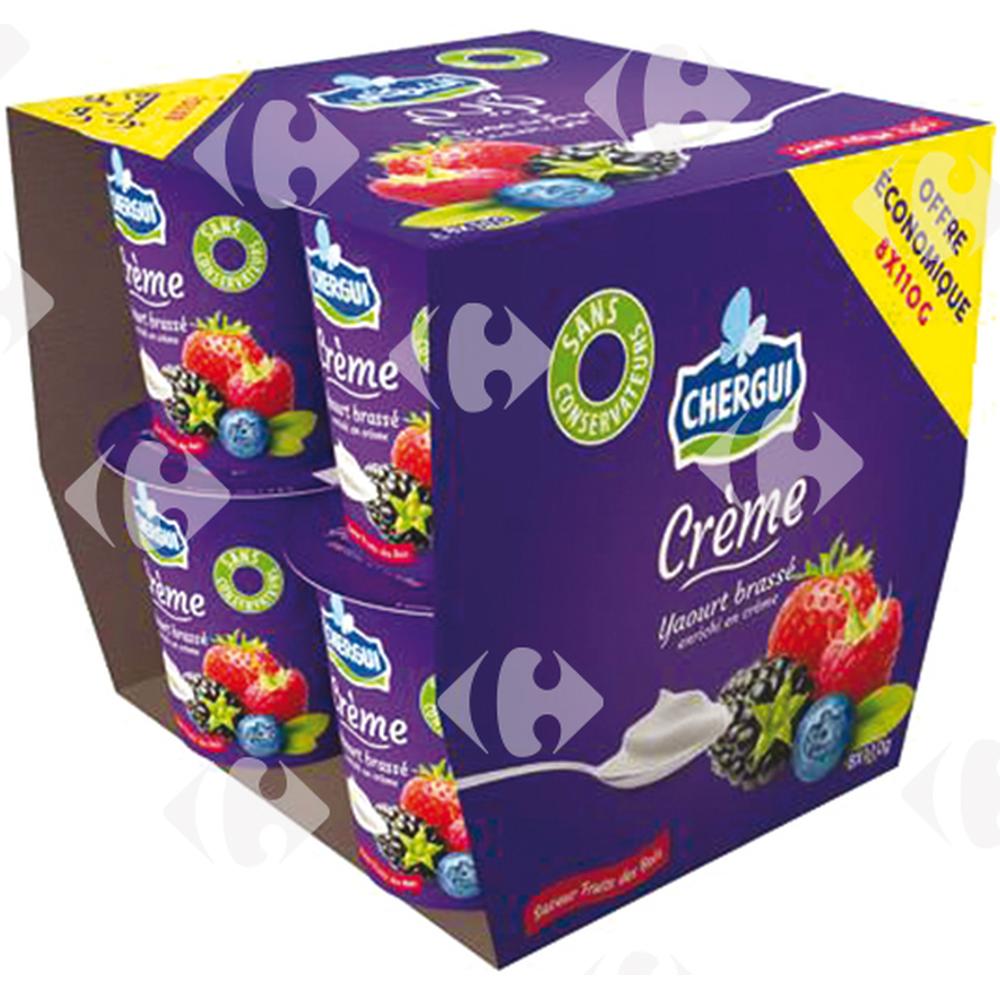 [373574] Pack Yaourt Brassé Fruit des Bois Crème de Chergui 8x110g.