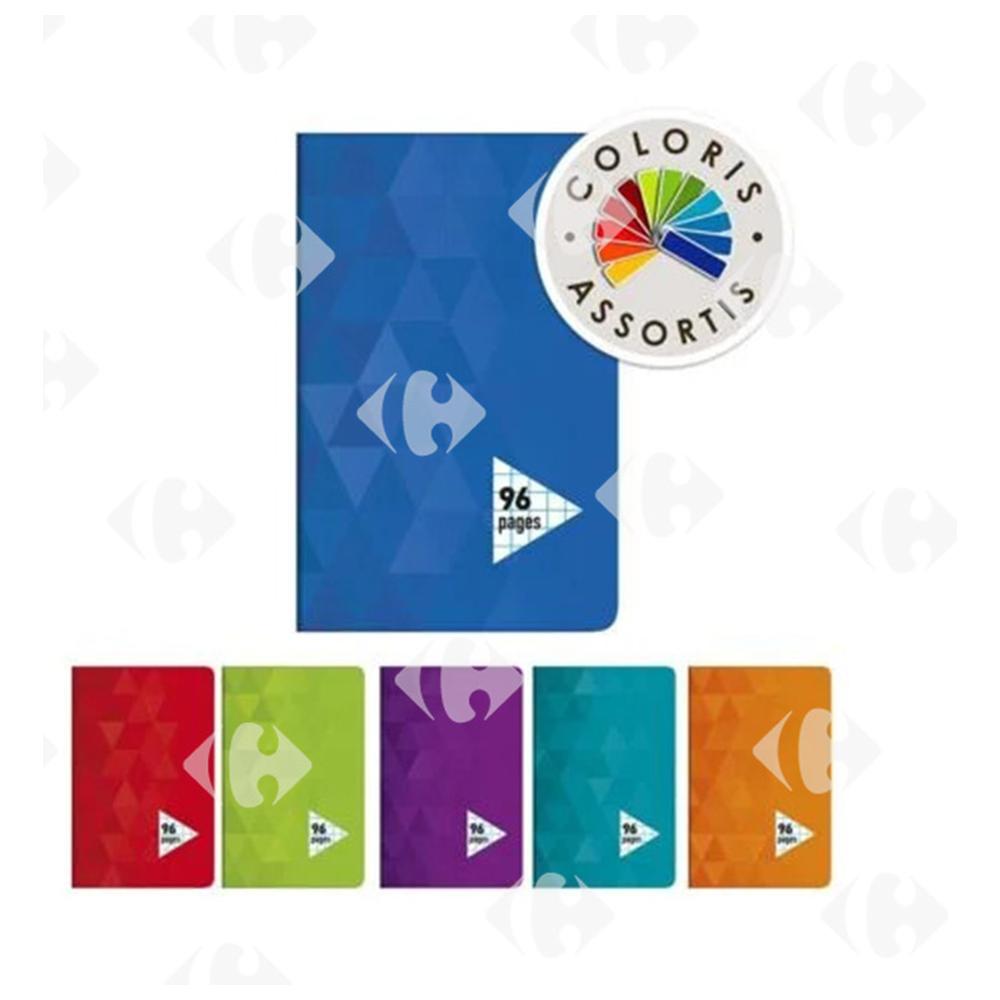 [156205] Carnet Piqûre 90x140 cm 96 pages Carrefour 80g 5 unités