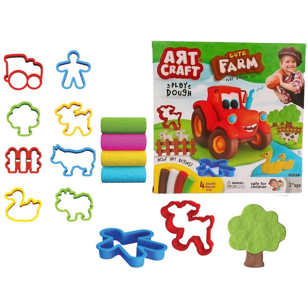 [715866] Coffret de Pâte à Modeler Art Craft Farm 23x23x7cm
