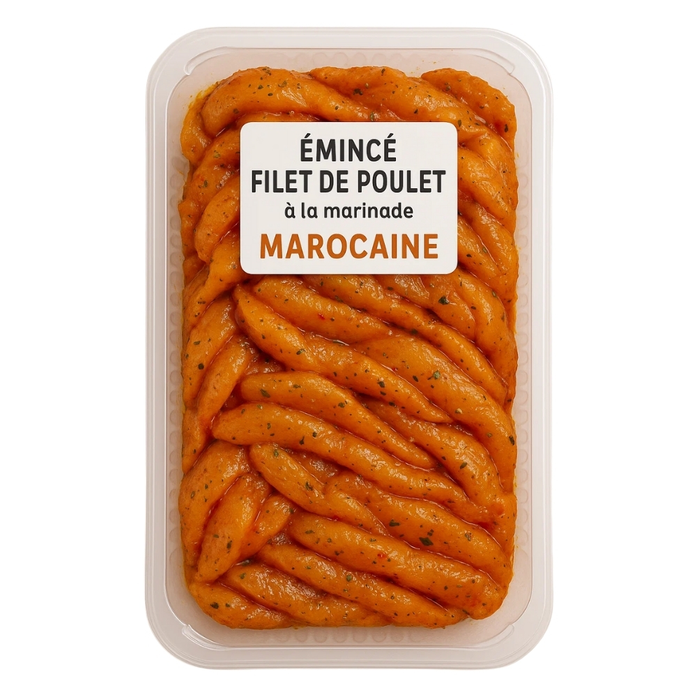 [75754] Émincé Filet de Poulet à la Marocaine 500g