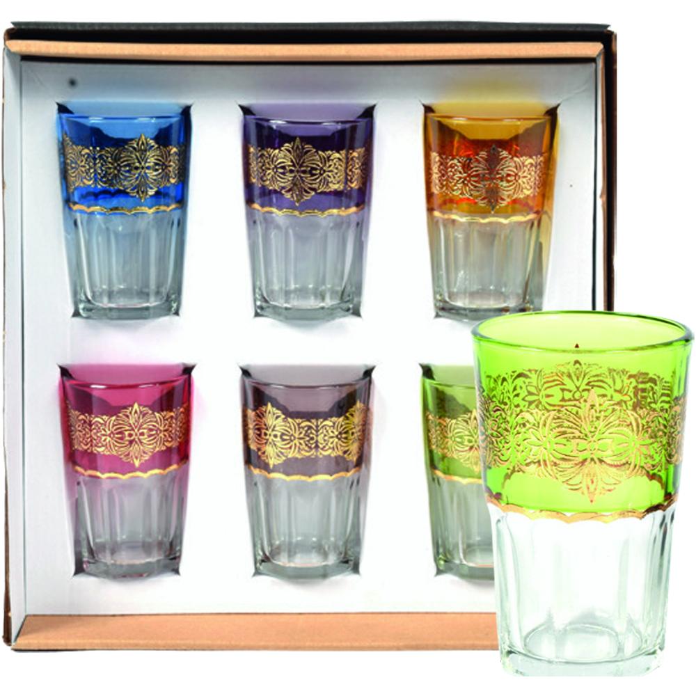 [666209] Verre à Thé Décorés 6 unités