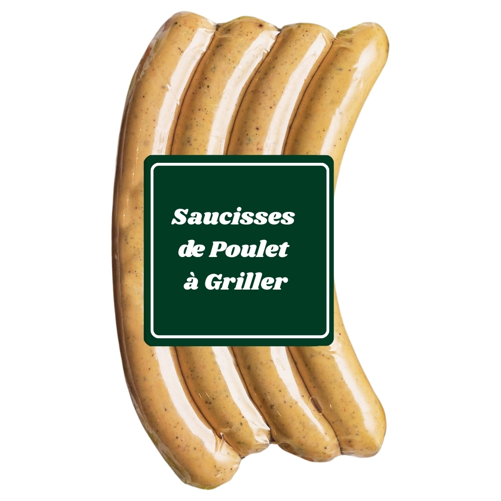 Saucisses de Poulet à Griller en Barquette 500g