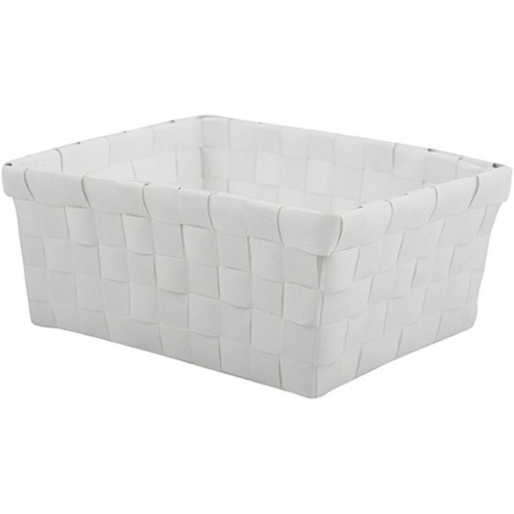 [716521] Panier de Rangement Blanc MSV 19x14x8cm