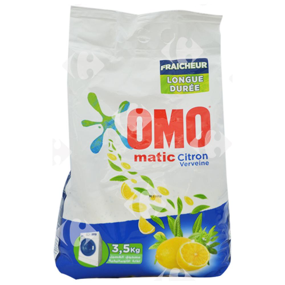 [577946] Detergent Lessive Poudre Machine Citron Omo Matic 3,5kg.