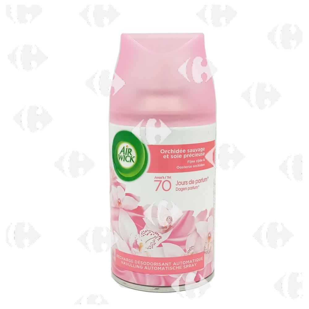 [518882] Desodorisant Maison Recharge Diffuseur Freshmatic Orchidée Sauvage et Soie Airwick 250ml