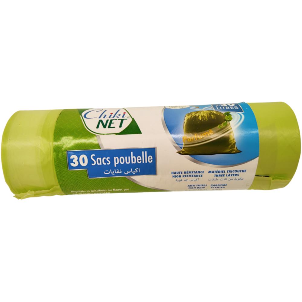 [661400] Sac Poubelle Parfumé Chikinet 30L 30 unités