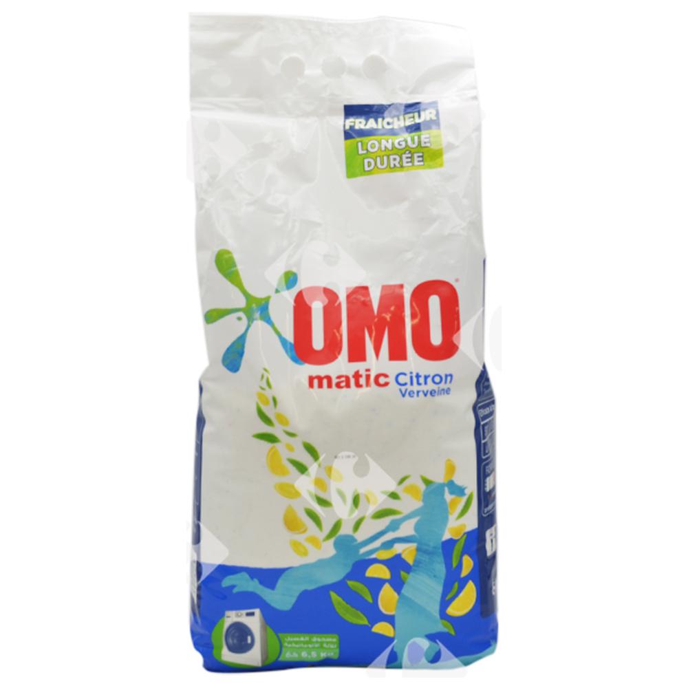 [575888] Détergent Lessive Poudre Machine Citron Omo Matic 6,5kg