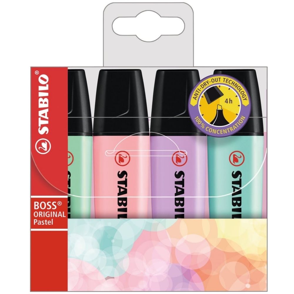 [619706] Pack de 4 surligneurs Stabilo