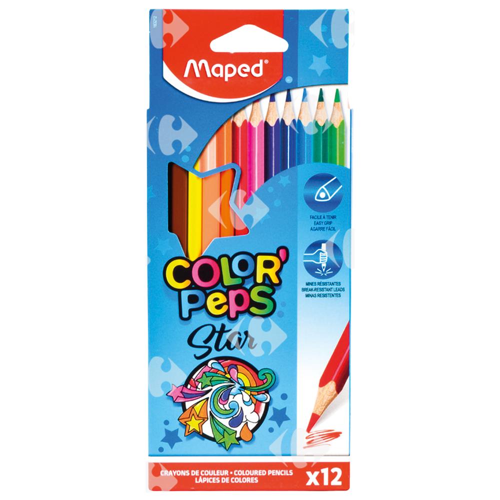 [131250] Crayons de couleurs Color Peps Maped 12 pièces