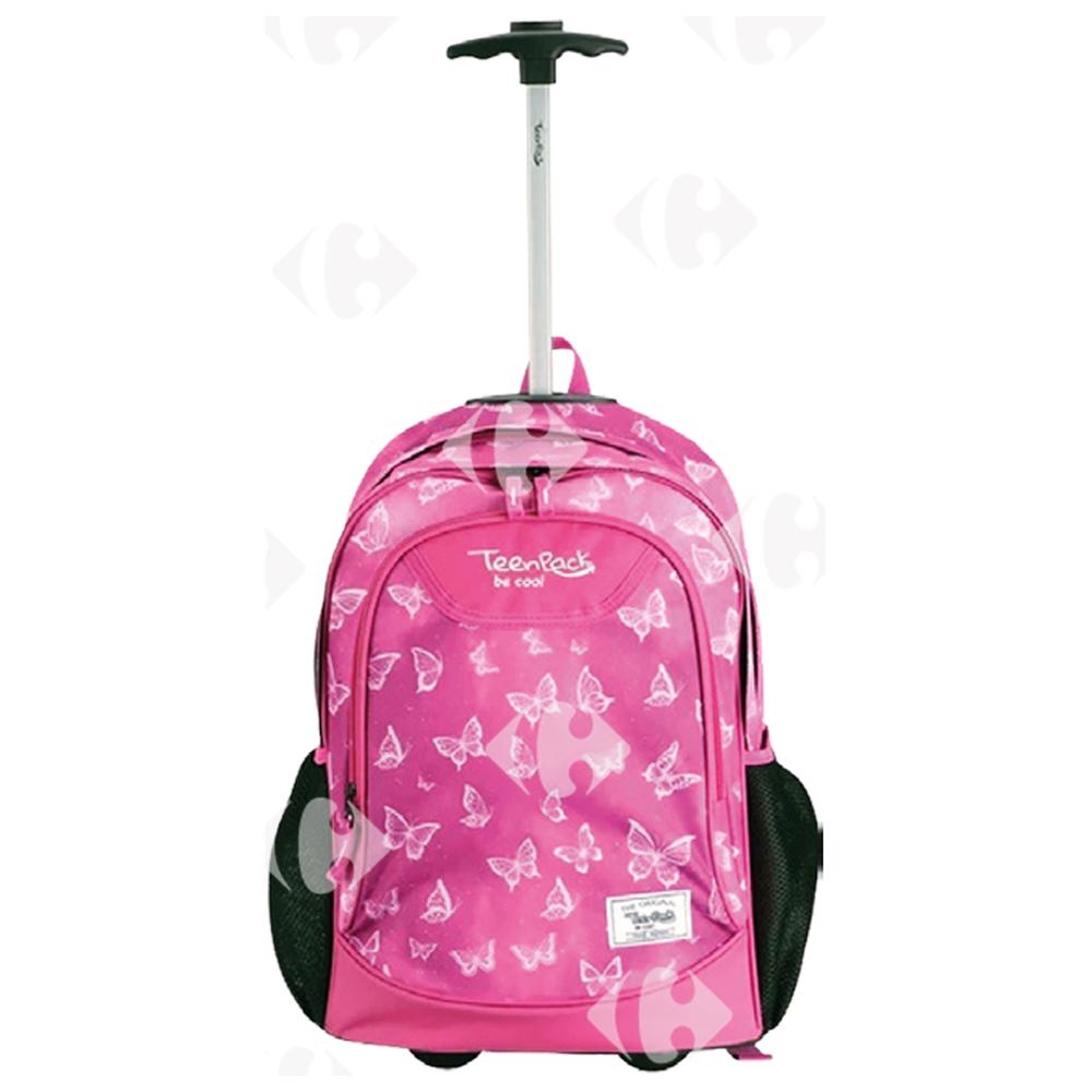 [703622] Cartable Trolley Teenpack Junior 17" - Couleur rose