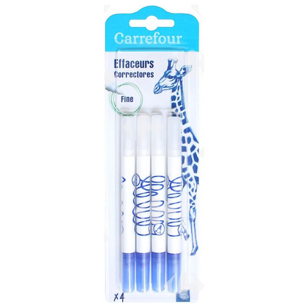[472936] Effaceur Réécriveurs Mini Carrefour 4 unités