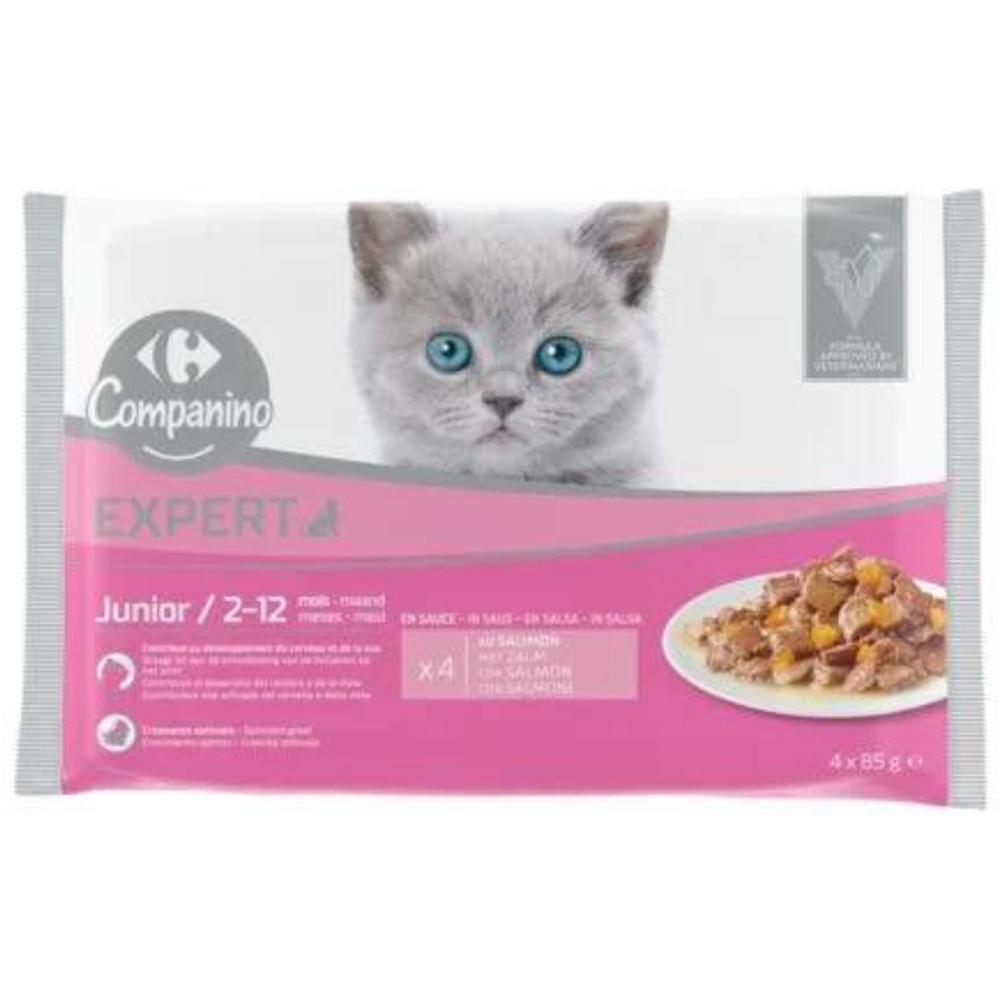 [709659] Pâtée pour Chat Junior Carrefour Companino 4x85g