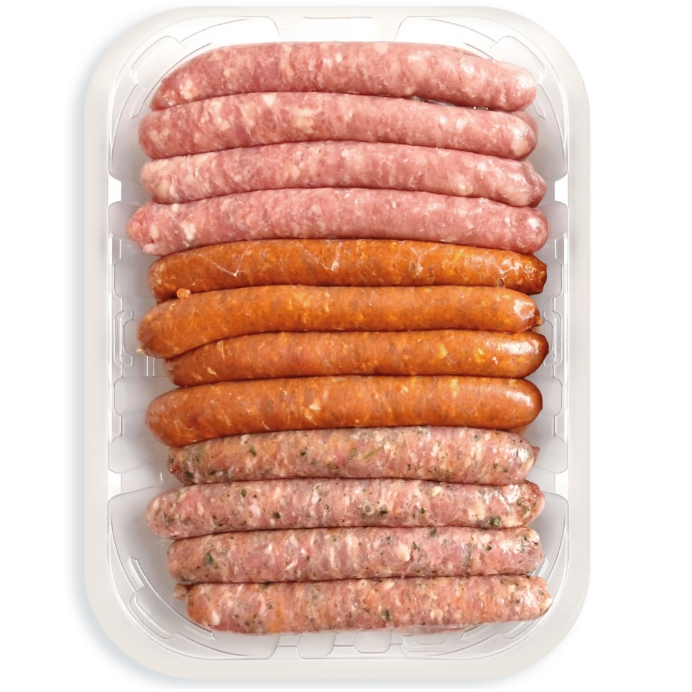 [652283] Mix Saucisses de Poulet Grande Barquette au Kg