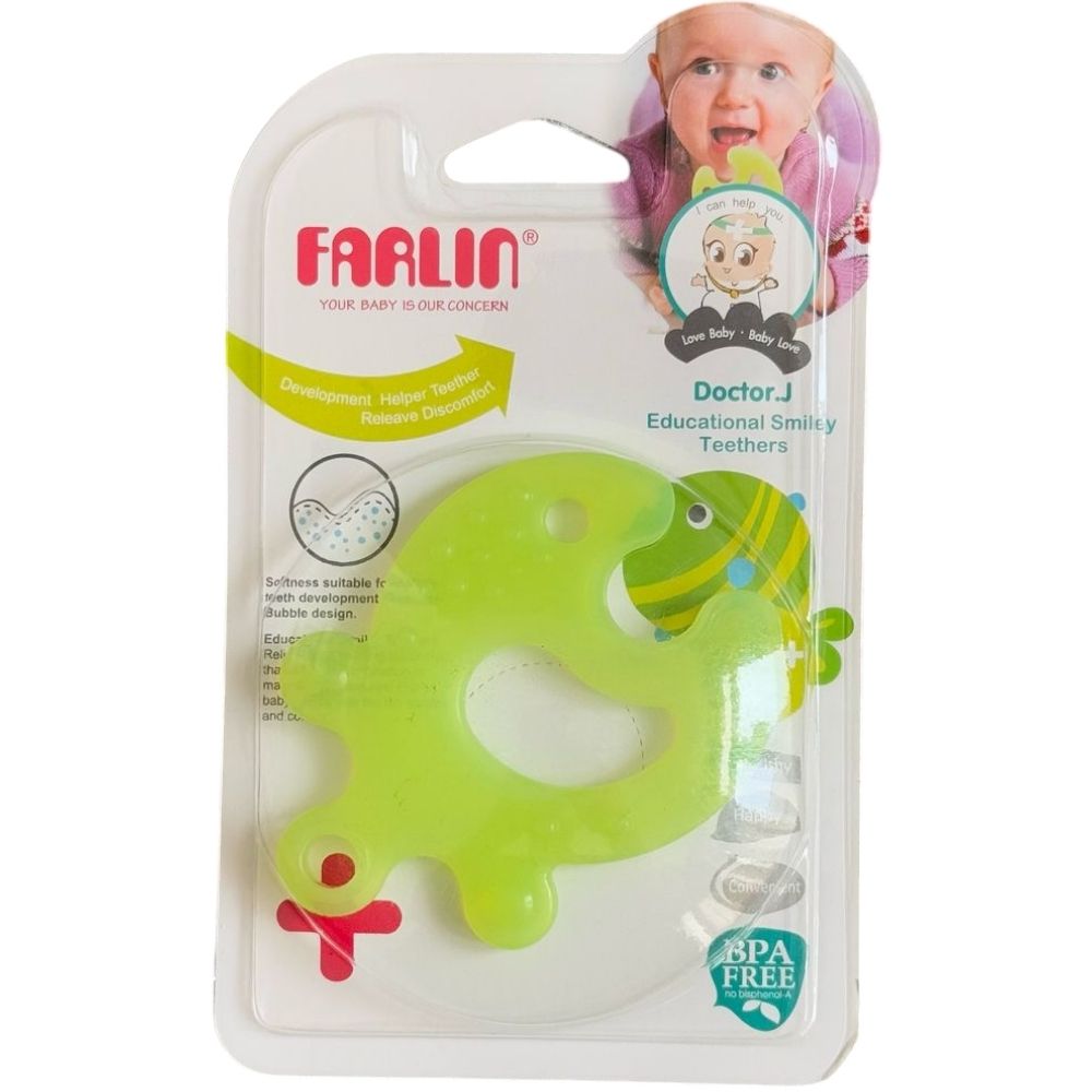 Jouet en Silicone de Dentition pour Bébé Farlin en Vert