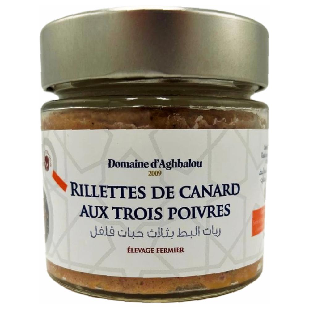 Rillettes de Canard aux Trois Poivres Domaine d'Aghbalou 160g