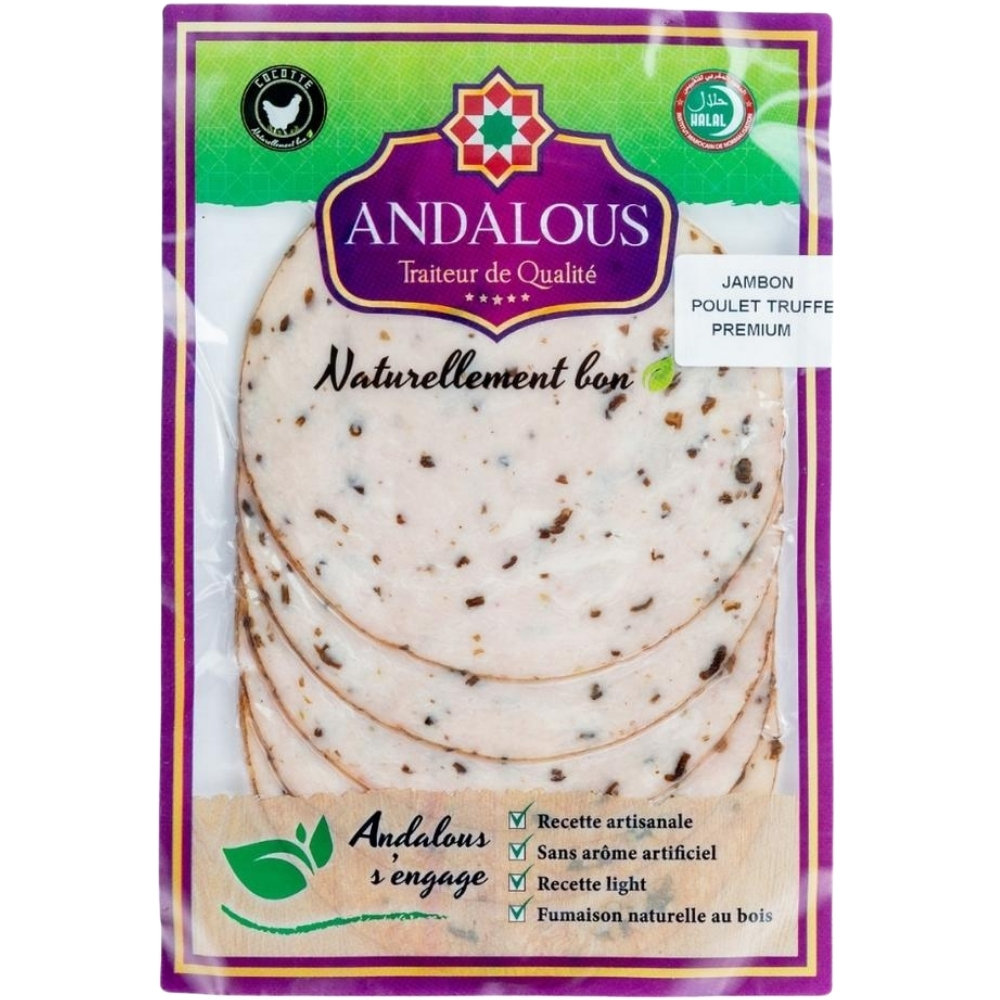 [678794] Jambon de Poulet Truffé Premium - Charcuterie - Andalous 100g