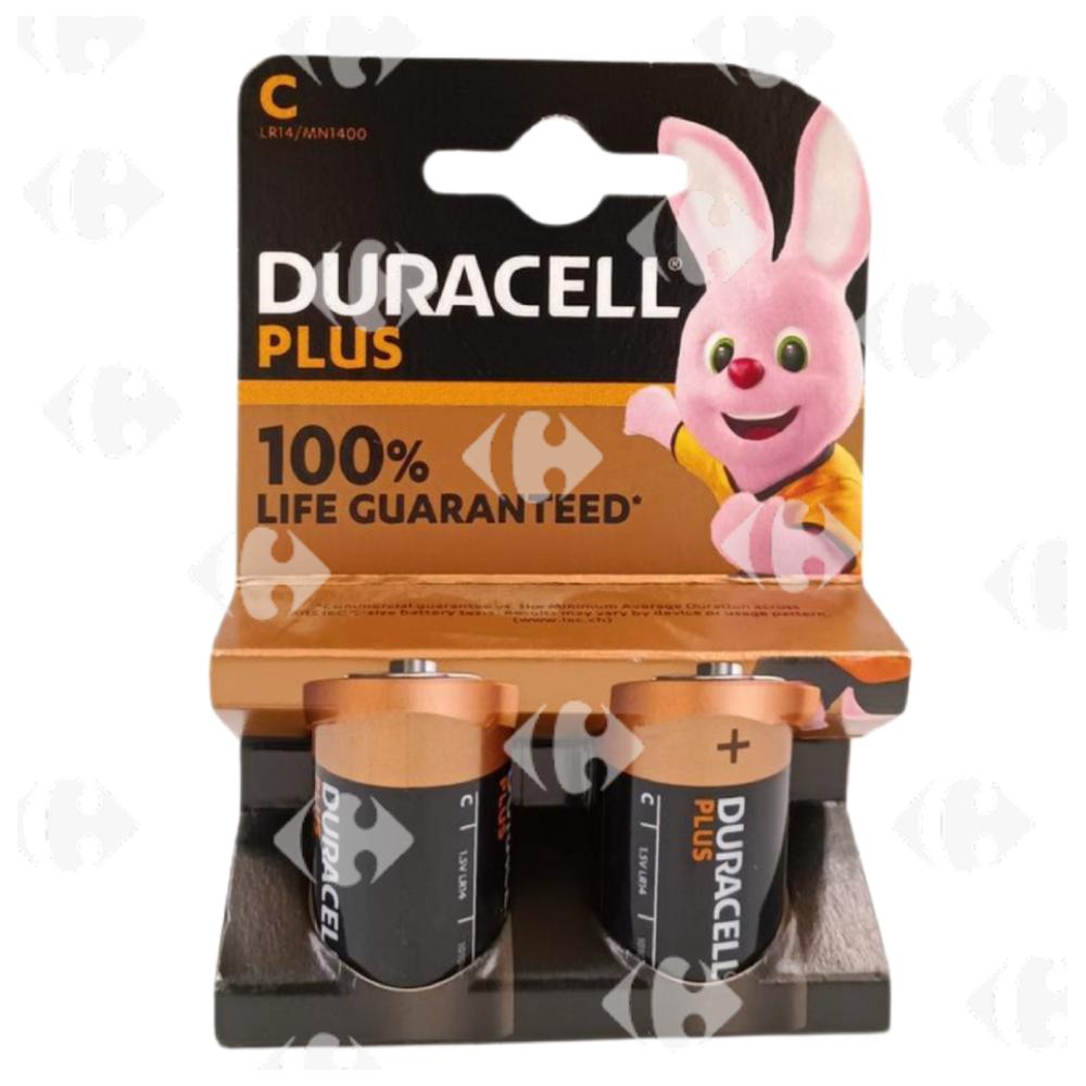 [695179] Pack de Piles Duracell C2 Plus 2 unités.