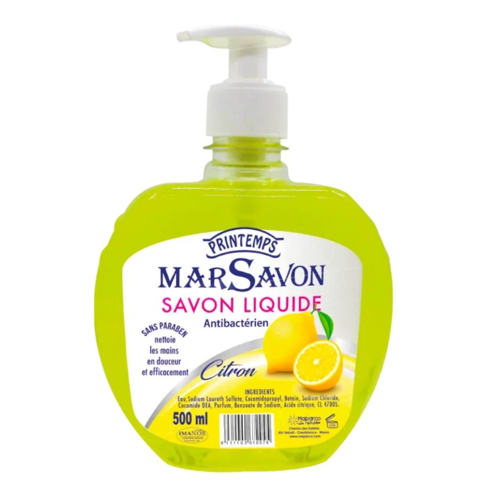 [569592] Savon Liquide Mains Citron Printemps 500ML
