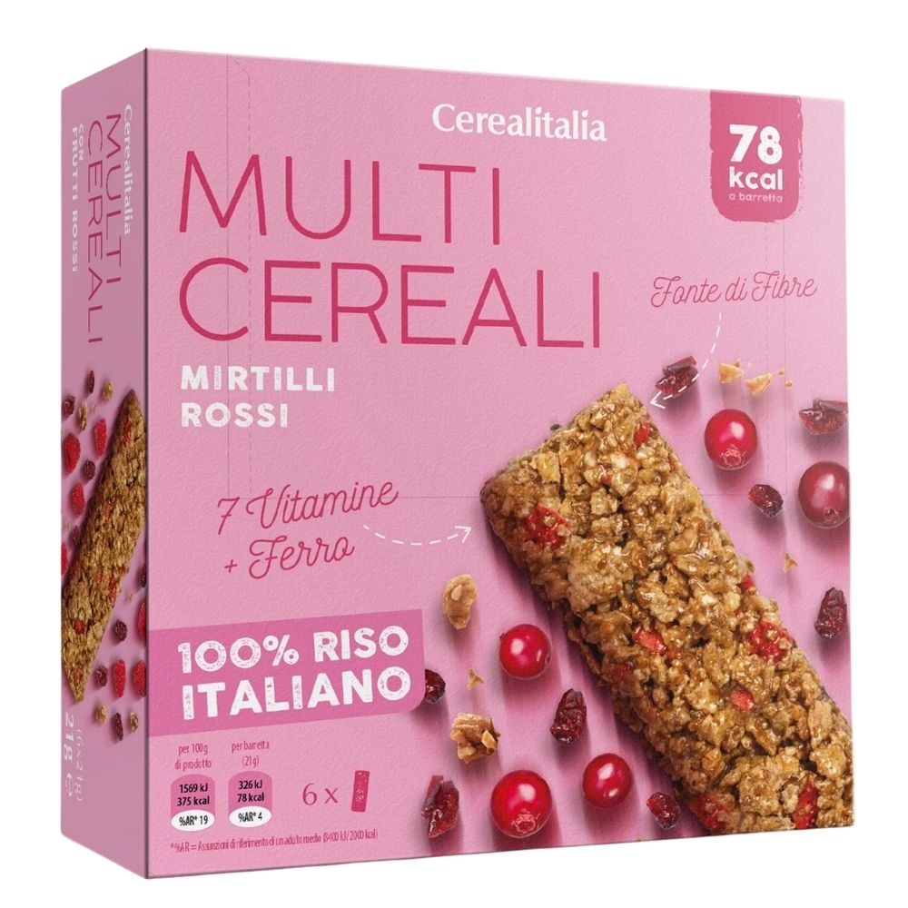 [736760] Barre Multicéréale Yaourt Myrt Cerealitalia 126 g