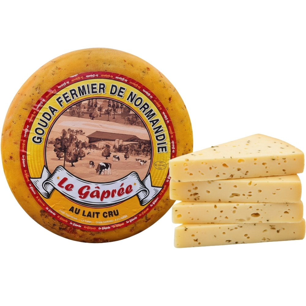 [700246] Fromage Meule Gouda Fermier Nature Le Gaprée 200g