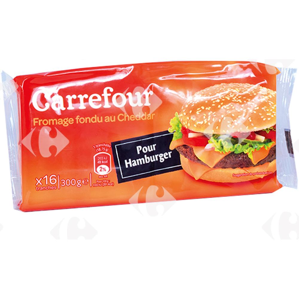 [560901] Fromage Fondu pour Hamburger Carrefour 300g